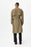 Light Khaki Double Breasted Closure Belted Trench Coat