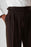 Brown Buckle Detailed Pleated High Waist Men's Trousers