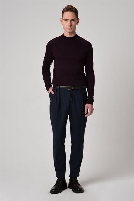 Crew Neck Slim Fit Knitwear Sweater