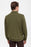 Antioch Green Open Neck Regular Fit Long Sleeve Sweater