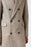 Beige Herringbone Patterned Men's Coat