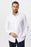 Antioch White Collar Buttoned Slim Fit Men's Shirt