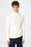 Ecru Hair Braided Men's Sweater