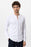 Antioch White Men's Collar Hidden Button Long Sleeve Slim Fit Shirt