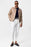 Light Beige Men's Slim Fit Button-Closed Leather Coat