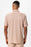 Antioch Beige Ribbed Short Sleeve Men's Shirt