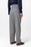 Gray Baggy High Waist Men's Fabric Trousers