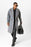 Gray Wool Blend Double Breasted Men's Coat