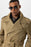 Khaki Double Breasted Long Men's Trench Coat