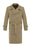 Khaki Double Breasted Long Men's Trench Coat