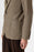 Khaki Slim Fit Herringbone Patterned Men's Blazer Jacket