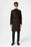 Brown Herringbone Patterned Men's Coat