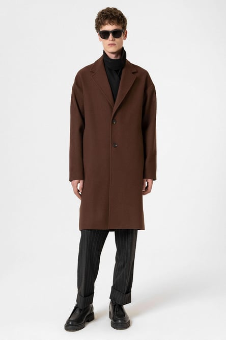 Brown Oversize Men's Coat