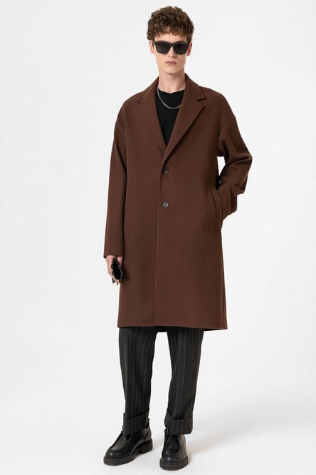 Brown Oversize Men's Coat