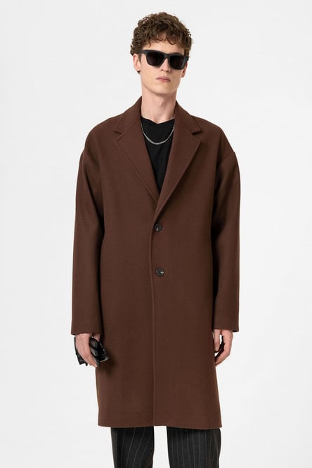 Brown Oversize Men's Coat