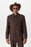 Brown Single Button Relaxed Men's Blazer Jacket