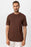 Antioch Koyu Kahve Bisiklet Yaka Basic T-Shirt