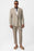 Beige Double Breasted Unlined Men's Blazer Jacket