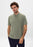 Antioch Light Khaki Polo Neck Zippered Men's T-Shirt