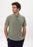 Antioch Light Khaki Polo Neck Zippered Men's T-Shirt