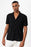 Antioch Black Polo Neck Knitted Short Sleeve Men's Shirt