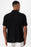 Antioch Black Polo Neck Knitted Short Sleeve Men's Shirt