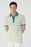 Antioch Green Polo Neck Slim Fit Striped Men's T-Shirt