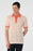 Antioch Salmon Polo Neck Slim Fit Striped Men's T-Shirt