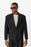 Black Crop Fit Men's Blazer Jacket