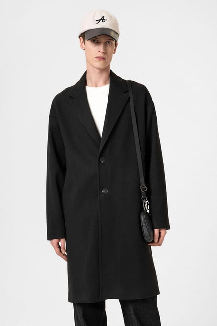 Black Oversize Men's Coat