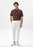 Antioch Brown Polo Neck Zippered Men's T-Shirt