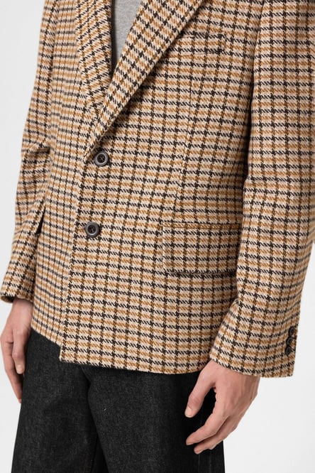 Tan Vintage Men's Blazer Jacket