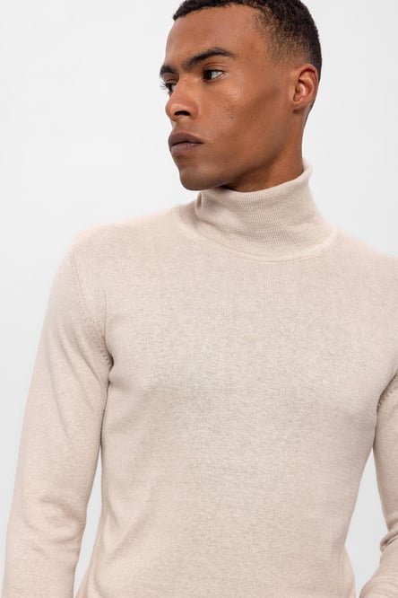 Stone Full-Neck Men's Knitwear