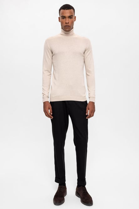 Stone Full-Neck Men's Knitwear