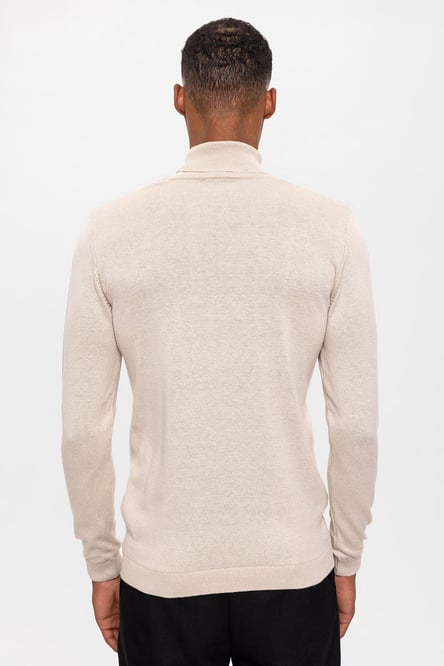 Stone Full-Neck Men's Knitwear