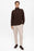 Antioch Brown Half Zipper High Collar Men's Sweater