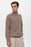 Antioch Beige Half Zipper High Collar Men's Sweater