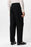 Black High Waist Buckle Detailed Comfortable Fit Men's Trousers